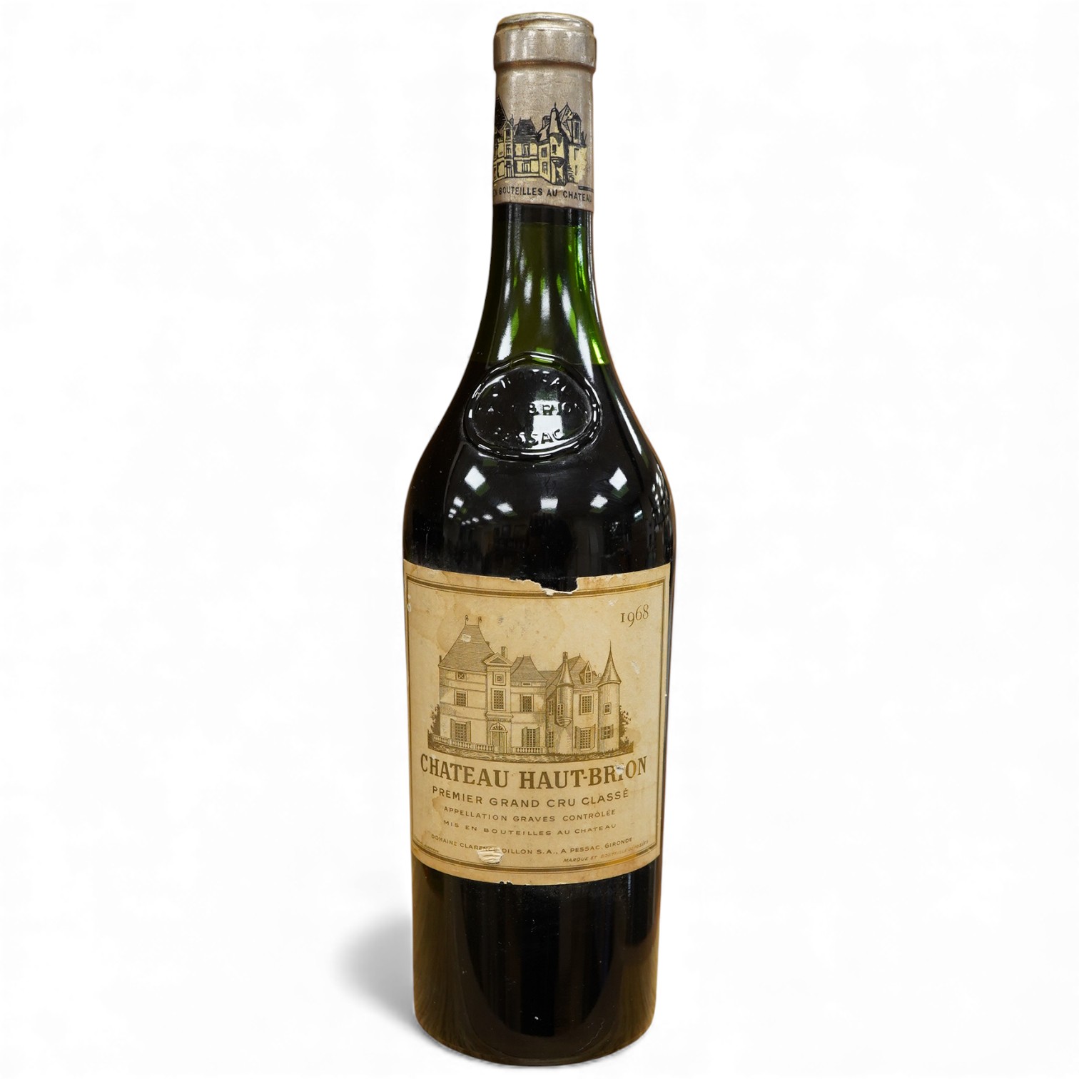 A bottle of Chateau Haut-Brion Premier Grand Cru Classé, 1968